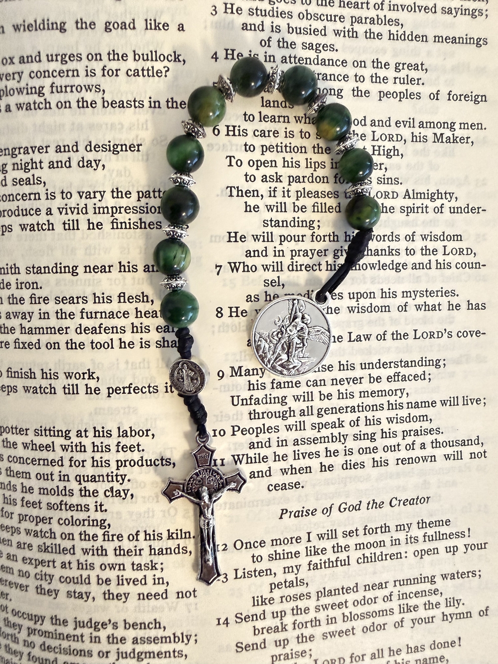 Single Decade Rosary with Saint Michael Medal